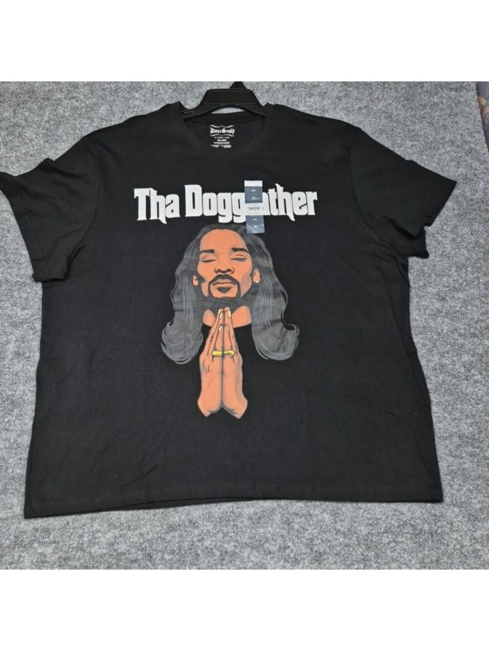 Snoop Dogg Tha Doggfather Shirt Mens 3XL Black Dogg Supply Graphic Rap Hip Hop